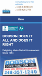 Mobile Screenshot of bobsonconstruction.com